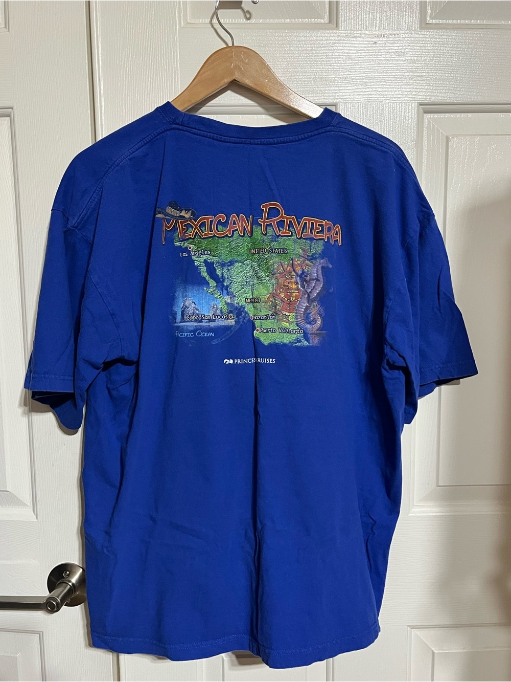 Men's Royal Blue Mexican Riviera Graphic Tee